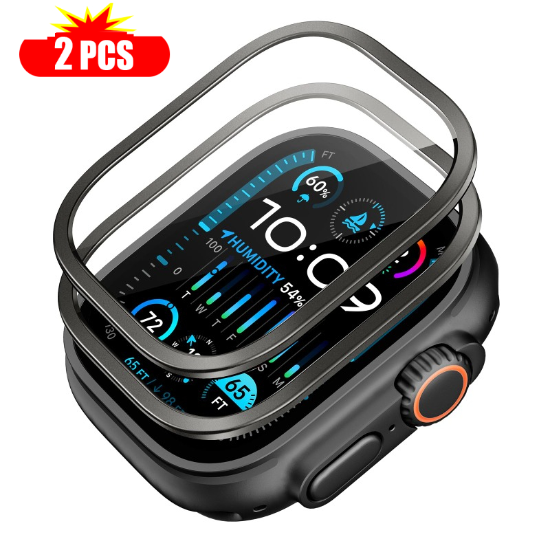 Smartwatch Watches Gift For Men - 2pcs Tempered Glass for Apple Watch