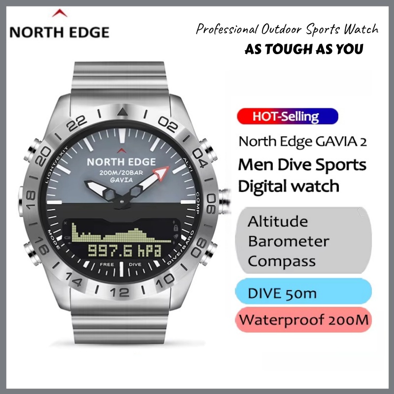 NORTH EDGE Luxury Men Smart Wa - Smartwatch Army Watches For Men review and price