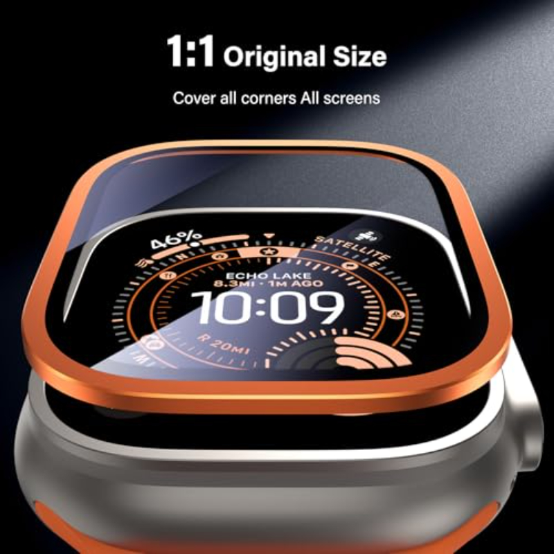 2PCS HD Metal Tempered Glass F - Smartwatch Watches Gift For Men review and price