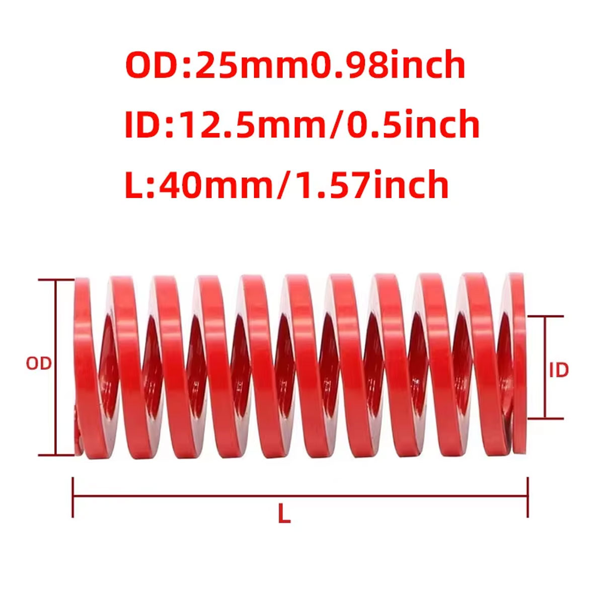2PCS 25mm Red Die Spring For C - Spring Bar Tool review and price