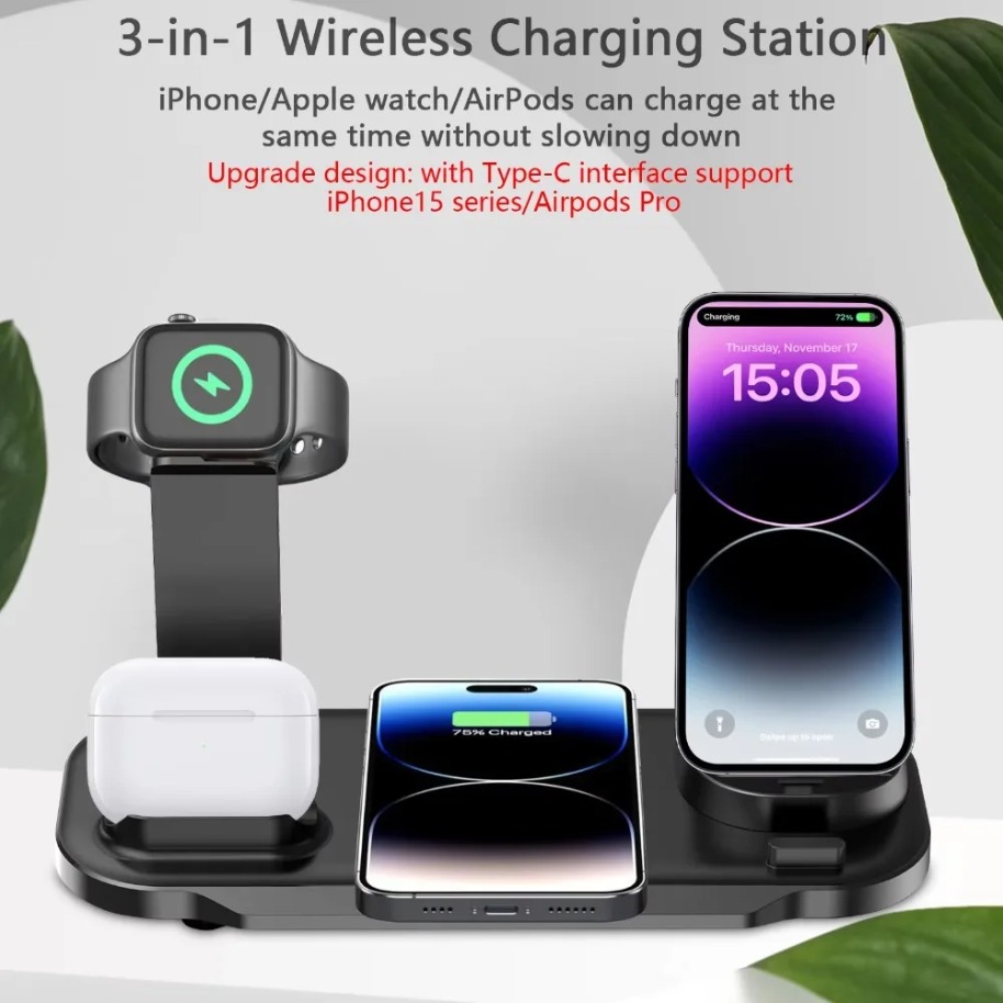 7 in 1 Wireless Charger Stand  - Watches Smartwatch Samsung review and price