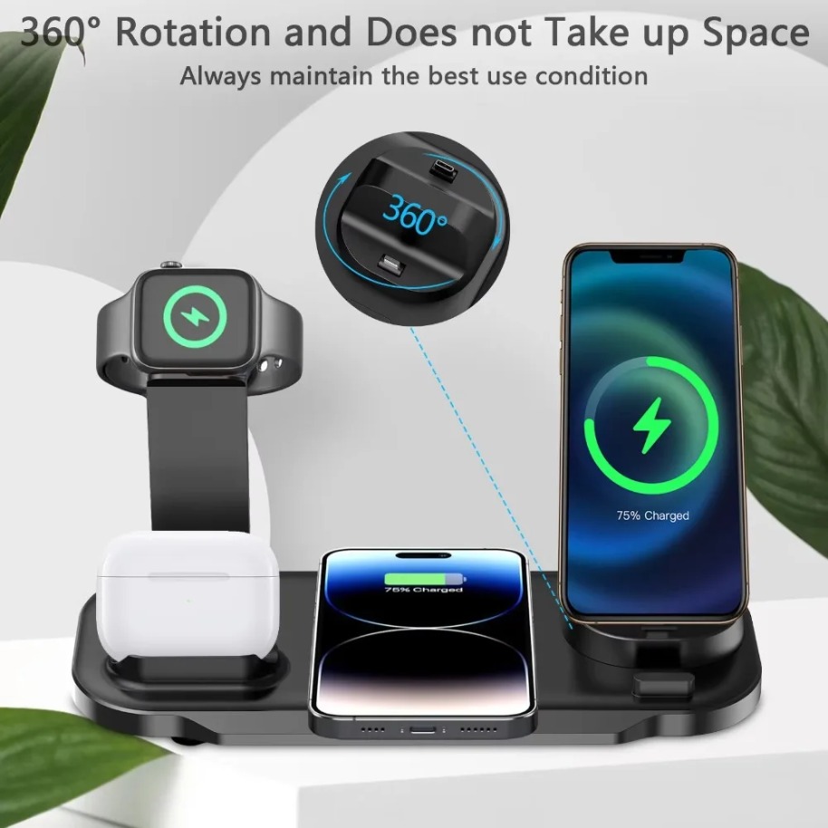 7 in 1 Wireless Charger Stand  - Watches Smartwatch Samsung review and price
