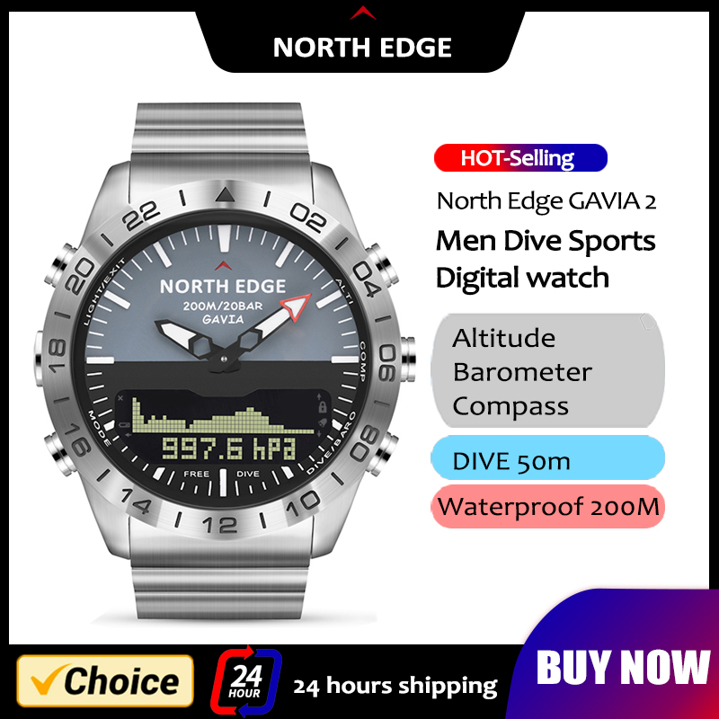 NORTH EDGE Mens Dive Watch Mil - Smartwatch Army Watches For Men review and price