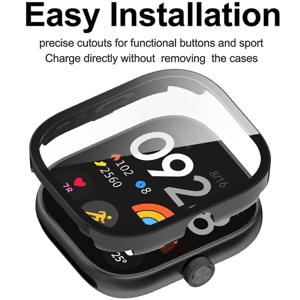 Tempered Glass+Case For Xiaomi - Smartwatch Watches For Mens review and price
