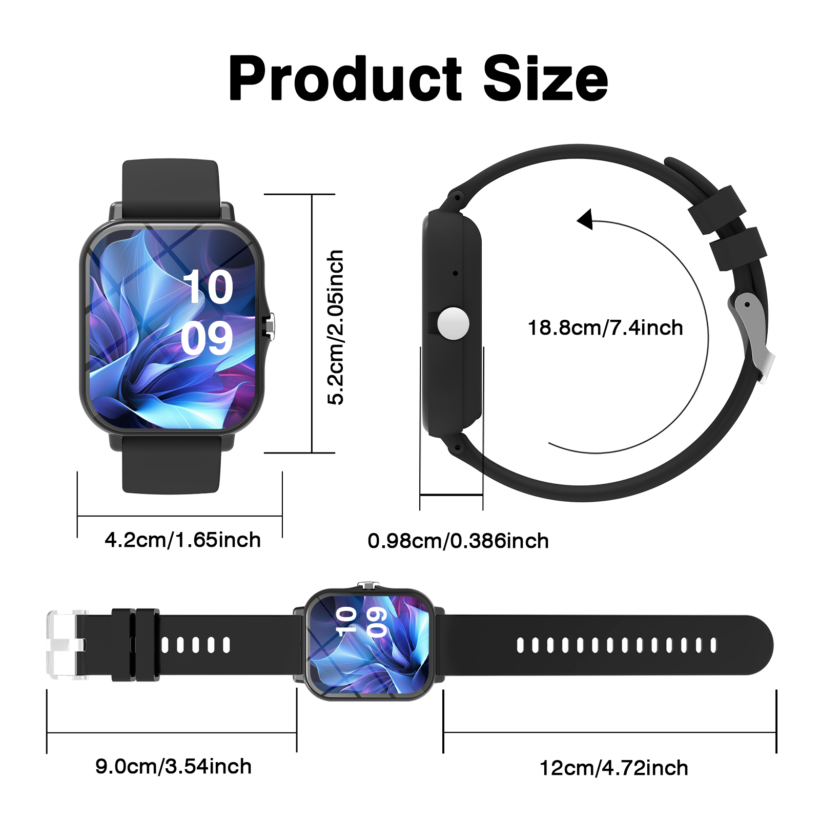 Smart Watch, Wireless Call/Dia - Smartwatch Iphone Watch For Men review and price
