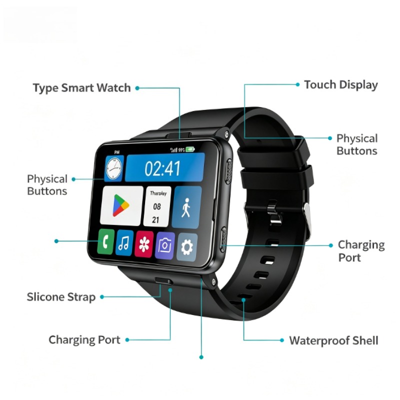 S999 Plus Smart Watch, 4G Andr - Smartwatch Watches For Mens review and price