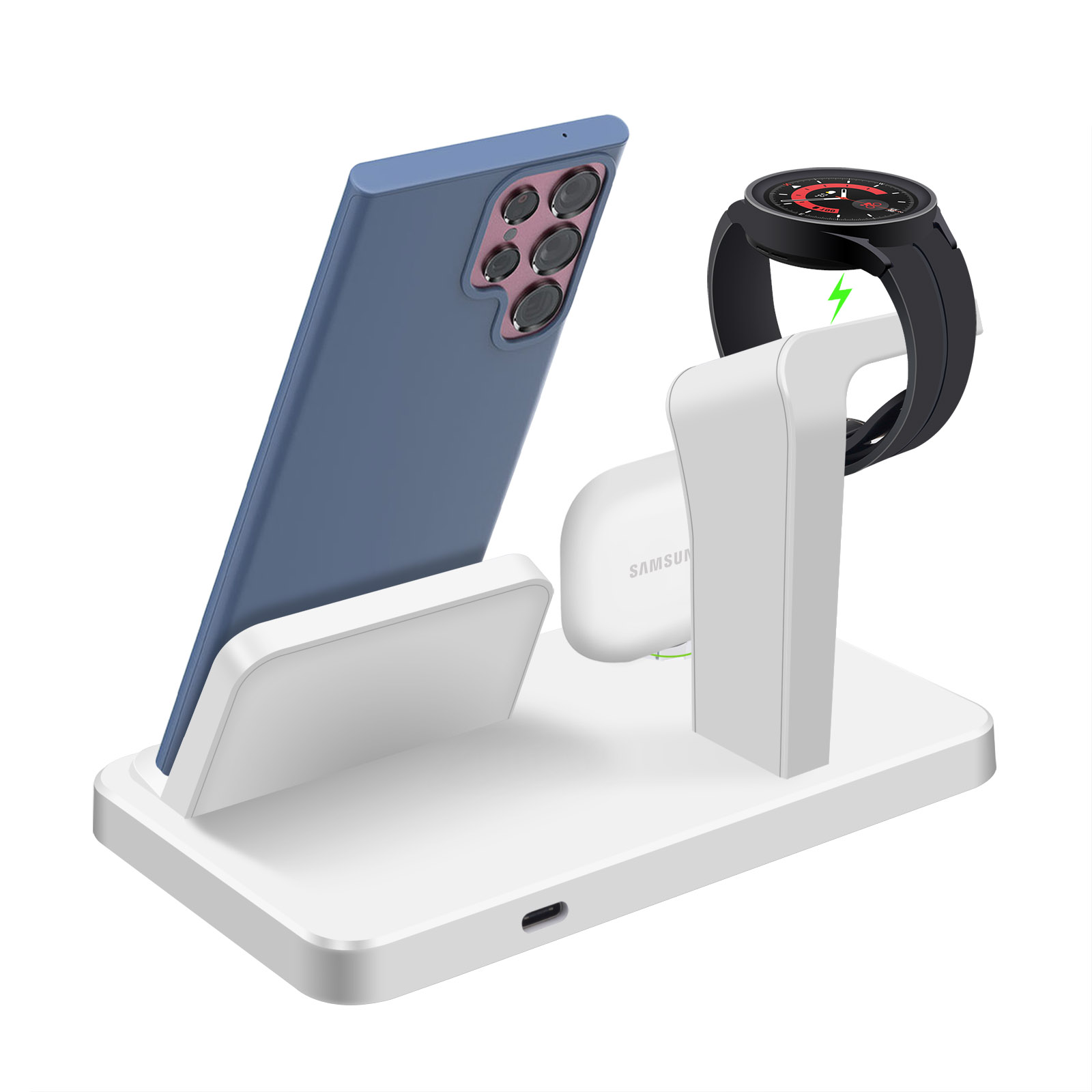 Desk 3 in 1 Type C Port Wirele - Watches Smartwatch Samsung review and price
