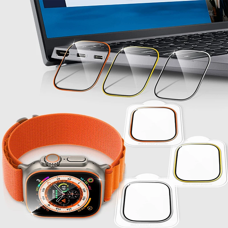 Tempered Glass for Apple Watch - Smartwatch Watches Gift For Men review and price