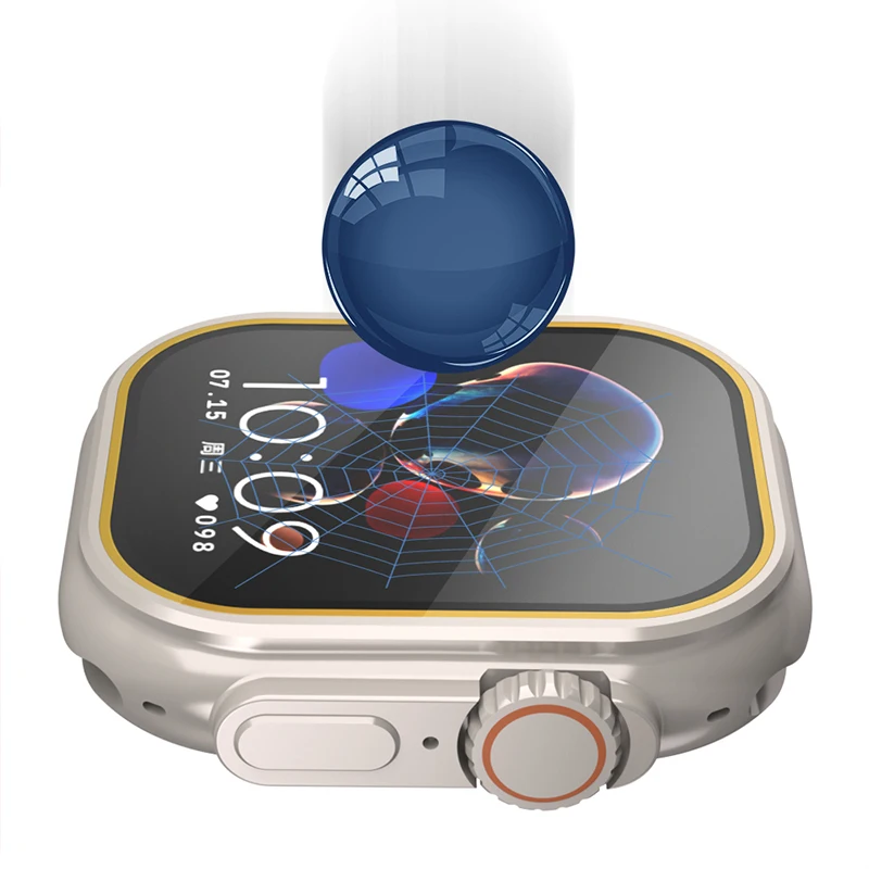 Tempered Glass for Apple Watch - Smartwatch Watches Gift For Men review and price