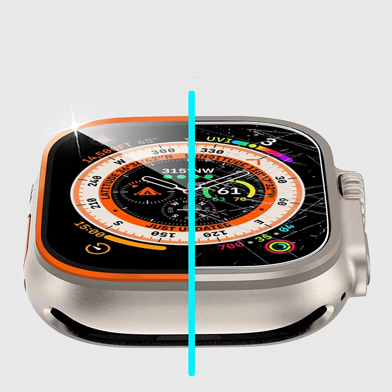 Tempered Glass for Apple Watch - Smartwatch Watches Gift For Men review and price