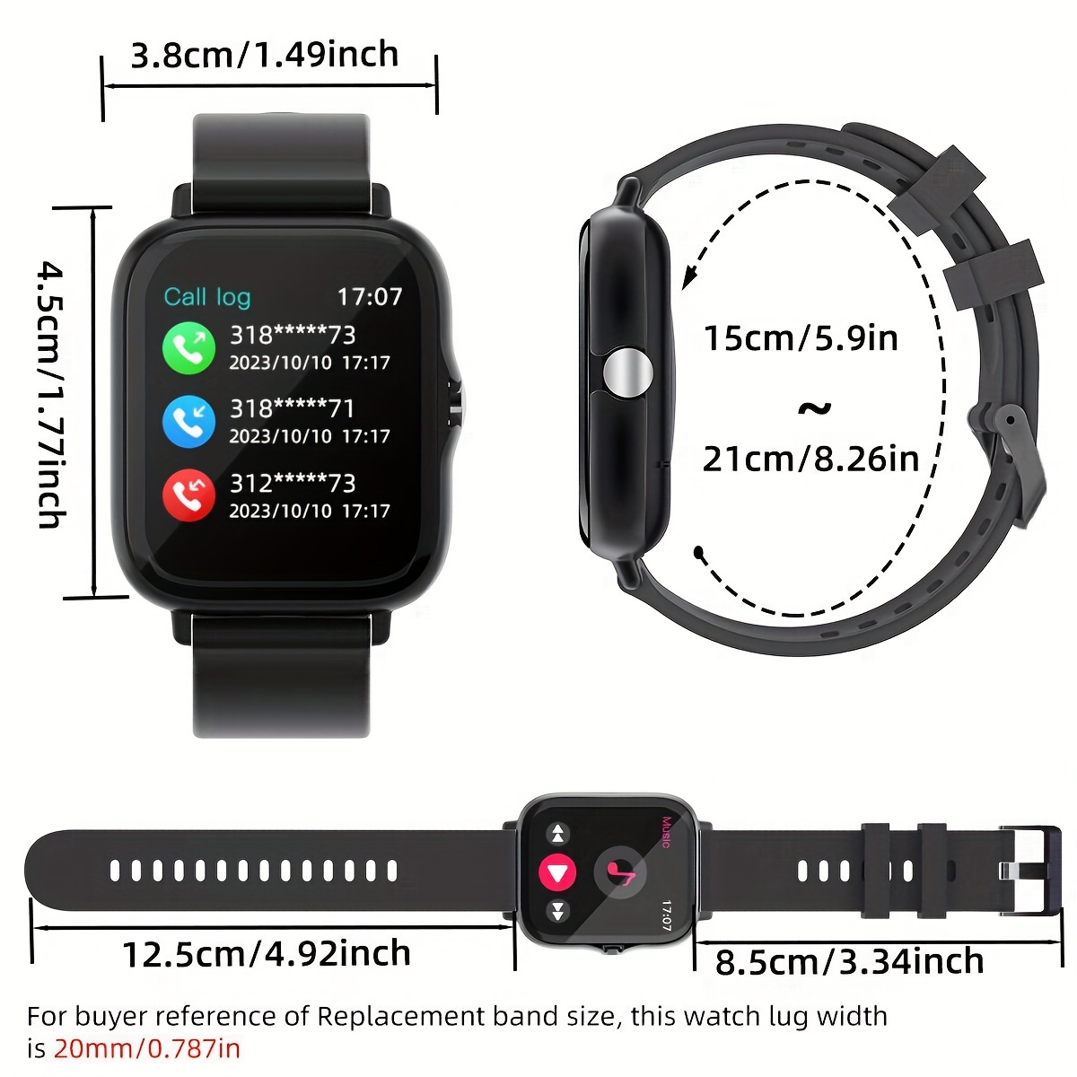 Smart Watch for Men Women, Fit - Smartwatch Iphone Watch For Men review and price