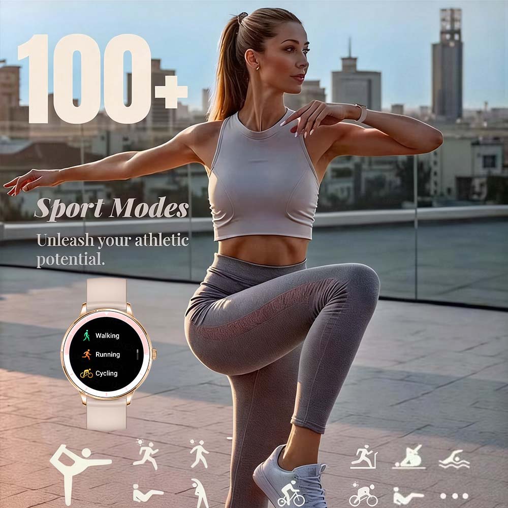 Women Smart Watch 1.26 Inch HD - Smartwatch Sports Watches For Women review and price