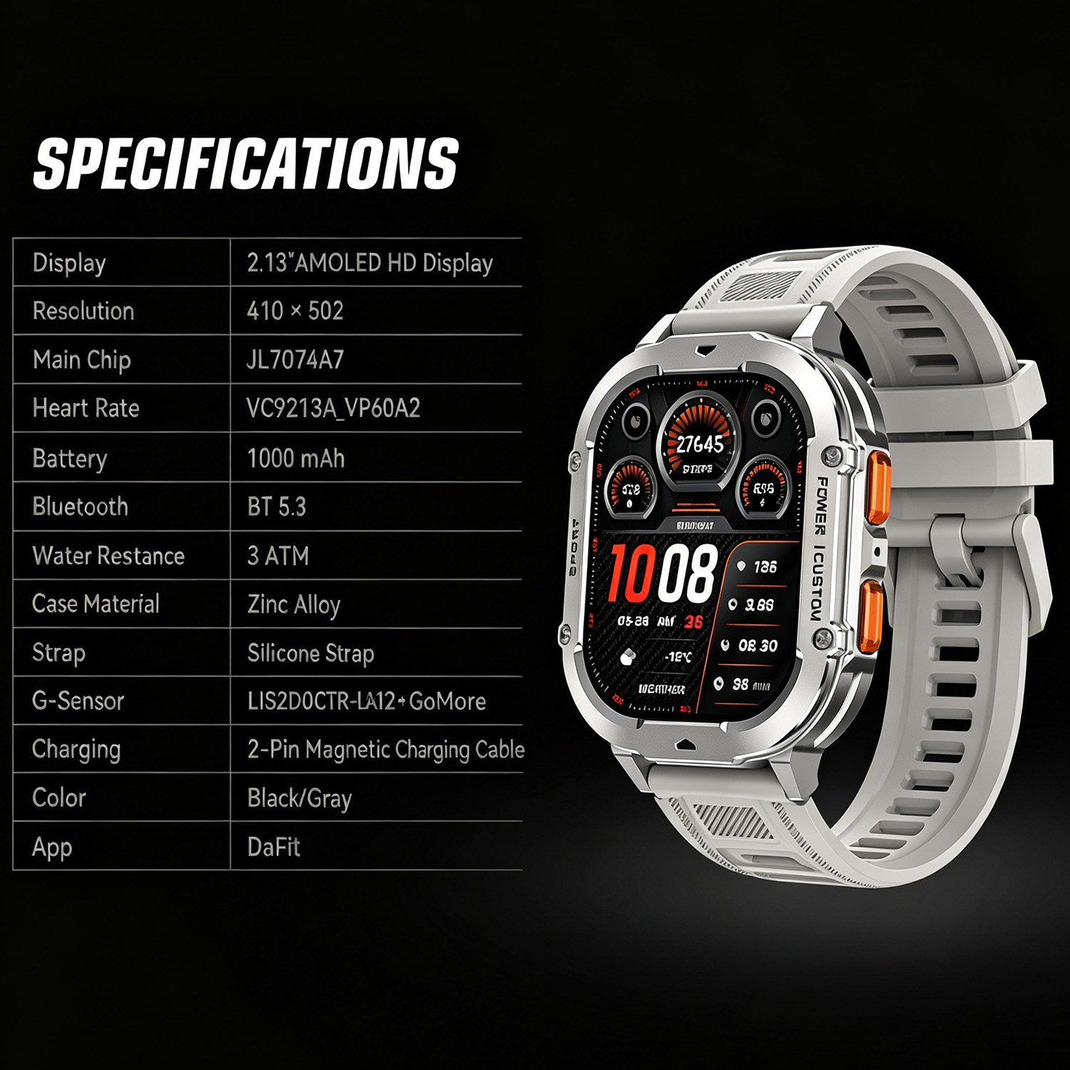 New Arrival LEADOYS X7 Rugged  - Watch X7 review and price