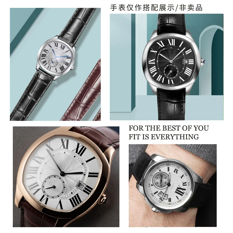 Watchband Genuine Leather Watc - Cartier Watch Tank review and price