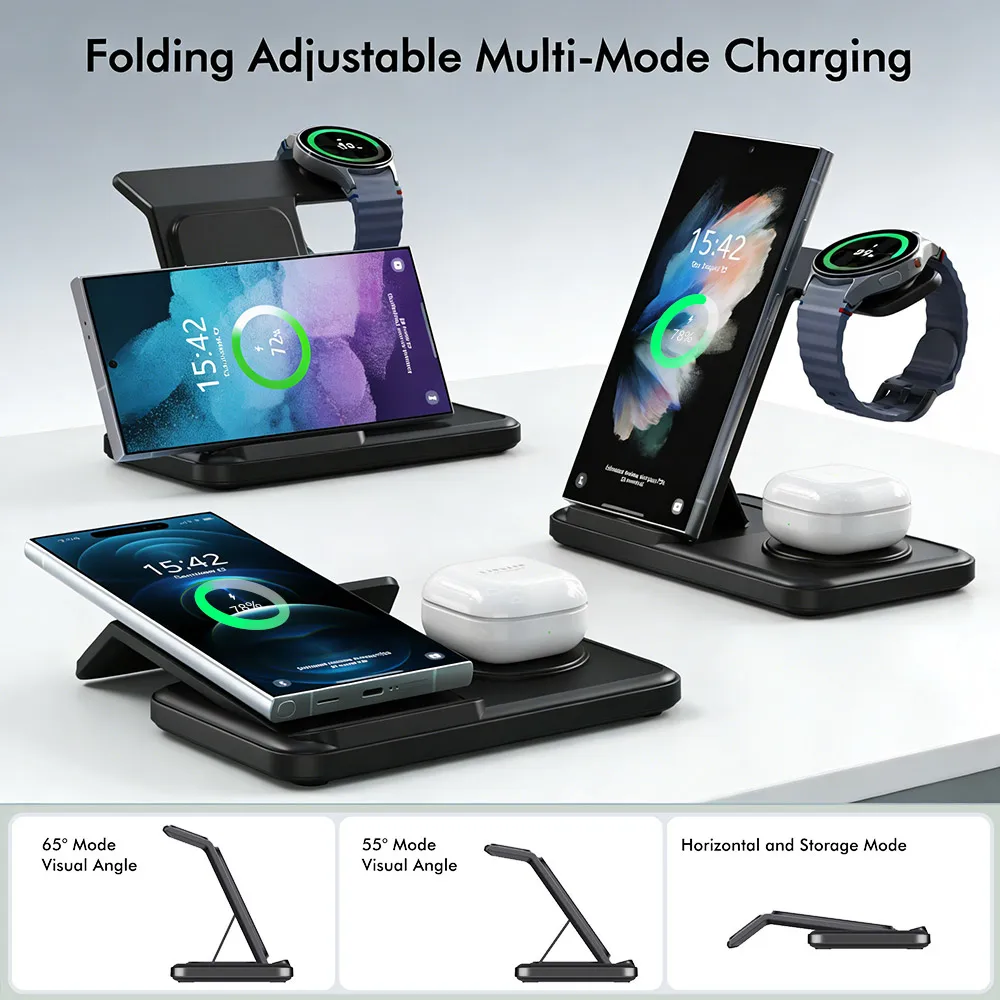 3 IN 1 Wireless Charger Statio - Watches Smartwatch Samsung review and price
