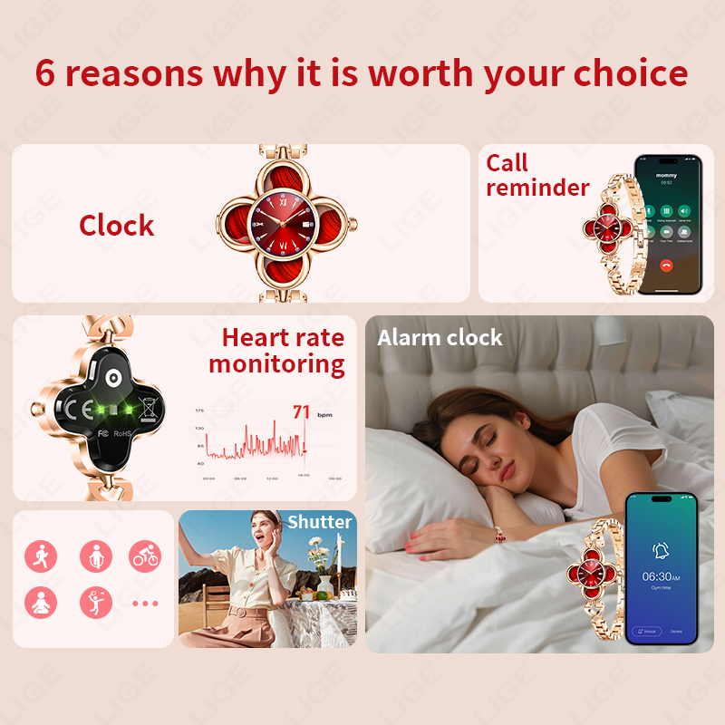 LIGE Quartz Smartwatch AI Brac - Smartwatch Digital Watches For Women review and price