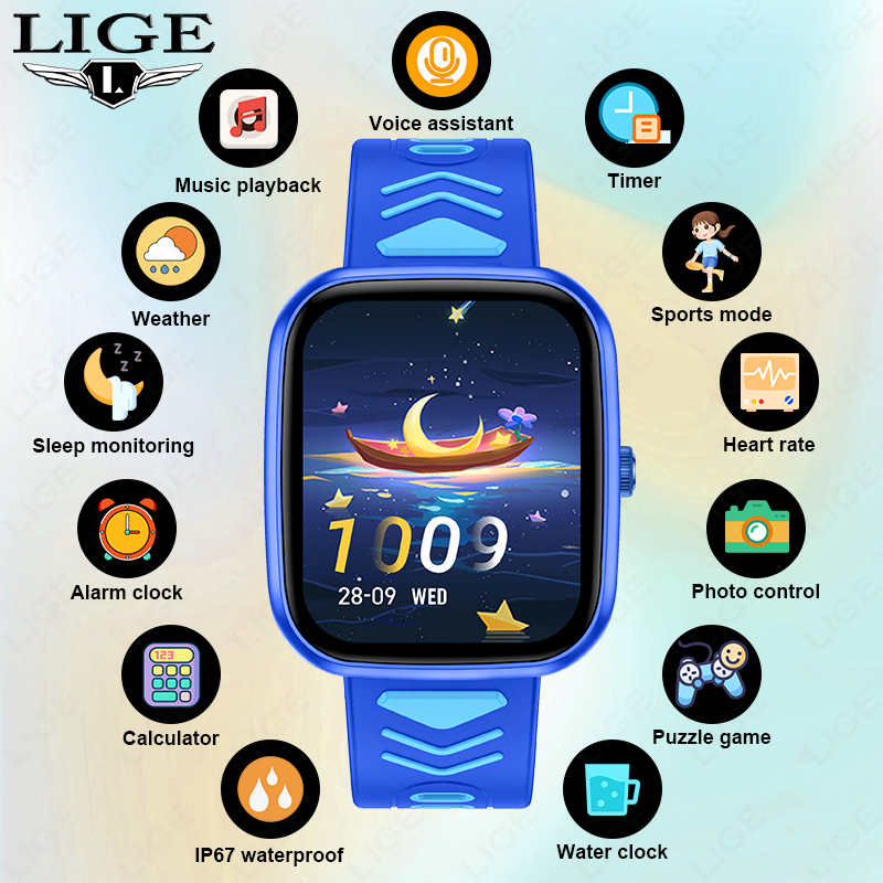 LIGE Kids Smartwatch Game Wate - Smartwatch Watches Birthday Gift For Boys review and price