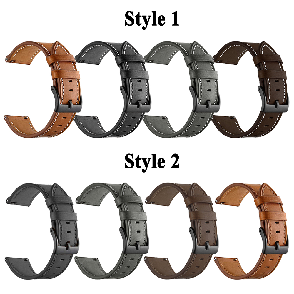 22mm Leather Strap For Garmin  - Smartwatch English review and price