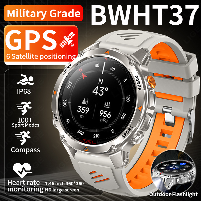 LIGE Rugged GPS Track Smart Wa - Smartwatch Watches For Mens review and price
