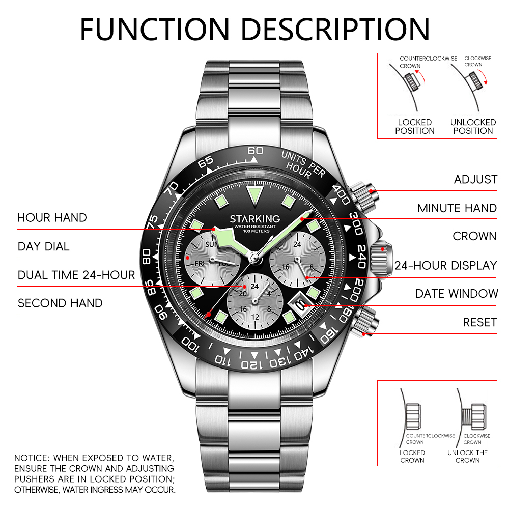 STARKING Luxury Men's Diving Q - Smartwatch Luxury Watches For Men review and price