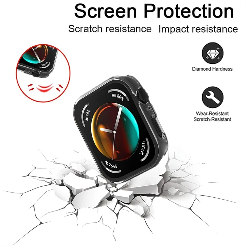 PC Case+Tempered Glass For Hua - Smartwatch Watch Huawei review and price