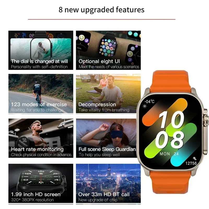 New Series 9 Watch PK HK8 PRO  - Smartwatch Watches For Mens review and price