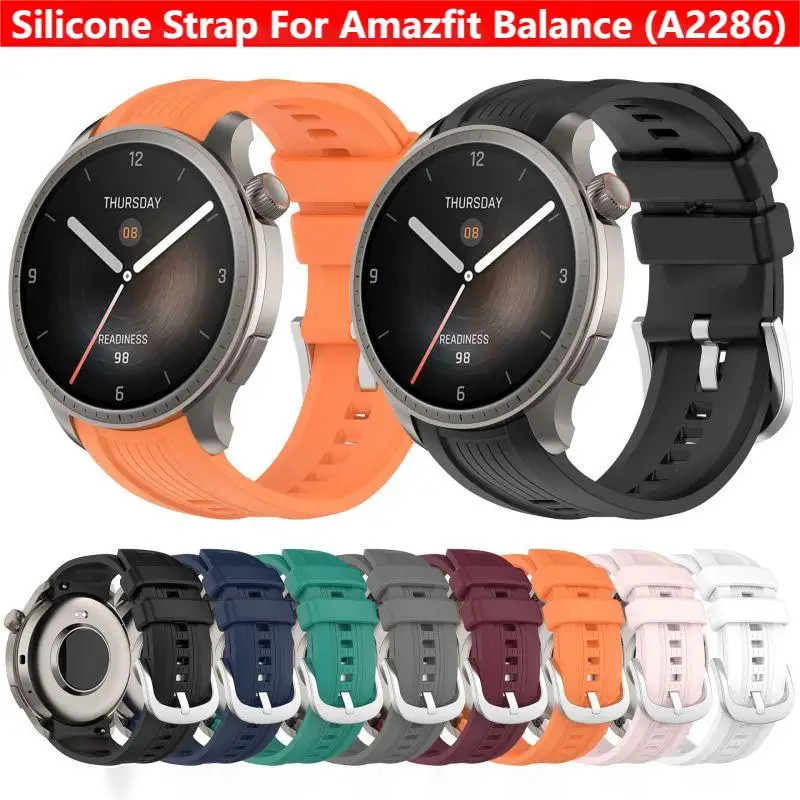 Silicone Strap for Amazfit Bal - Smartwatch English review and price