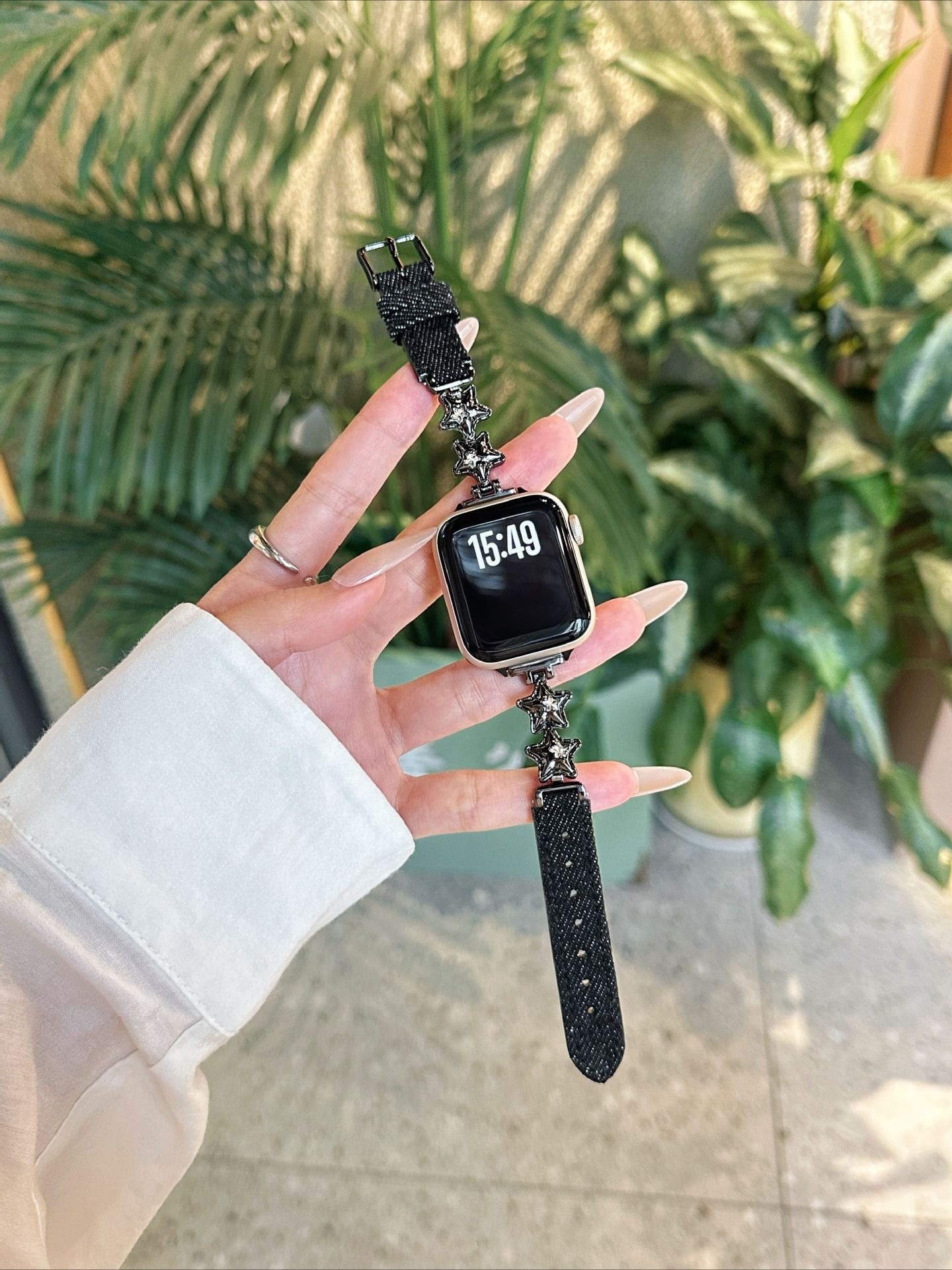 Bling Star Crystal Denim Brace - Smartwatch Stylish Watches For Women review and price