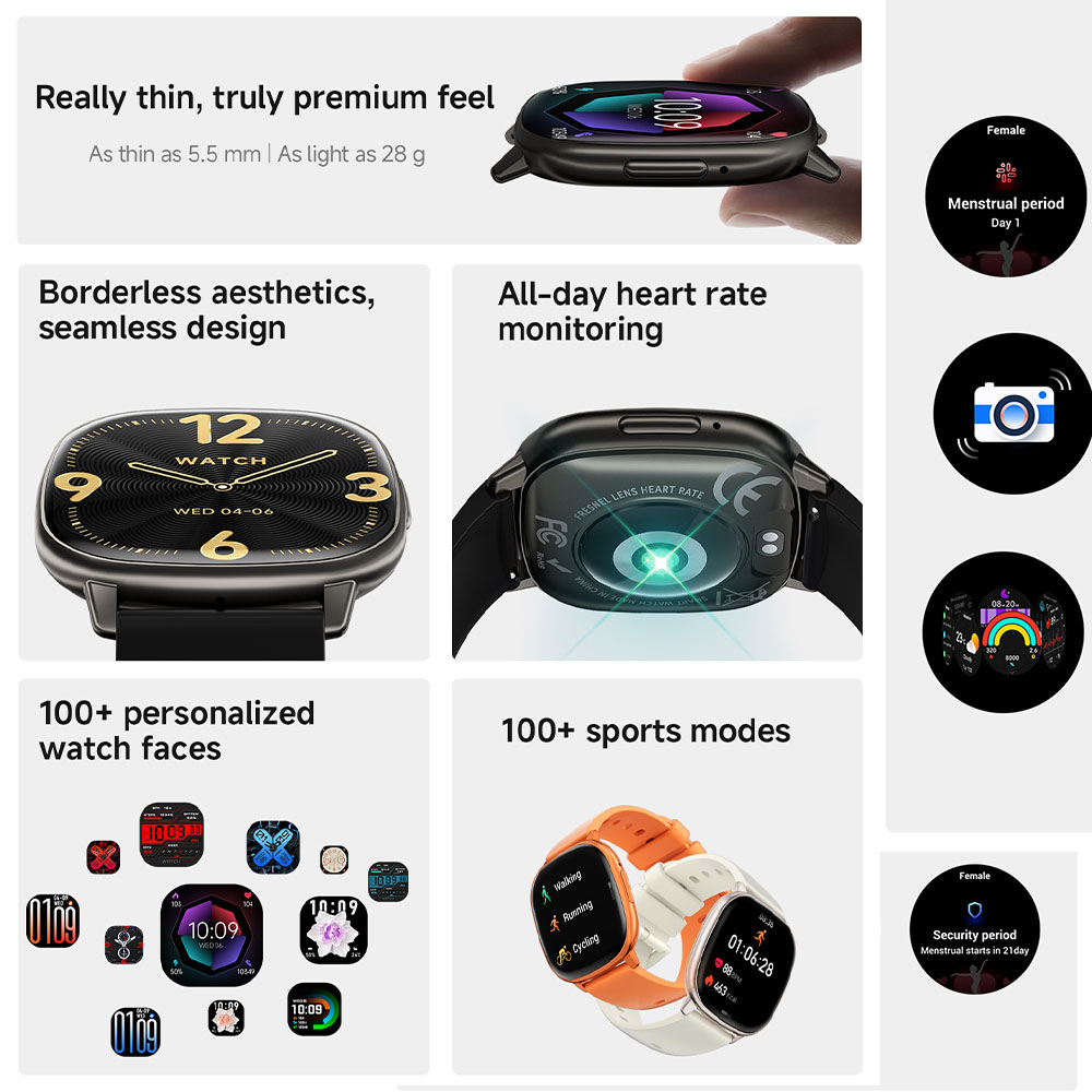 HD17 AIR AMOLED Fashion Smartw - Smartwatch Stylish Watches For Women review and price