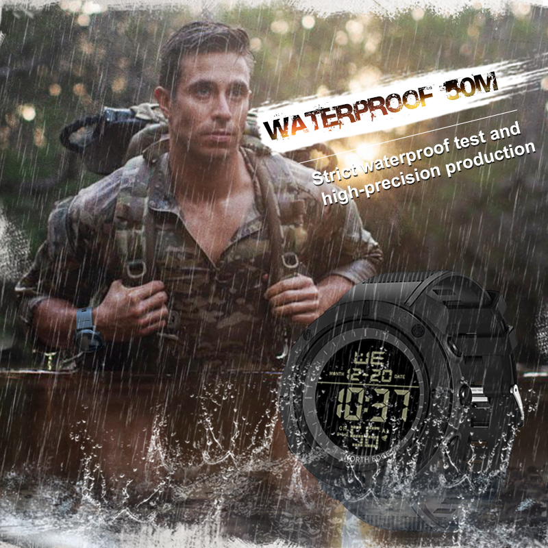NORTH EDGE Mens Digital Watche - Smartwatch Army Watches For Men review and price