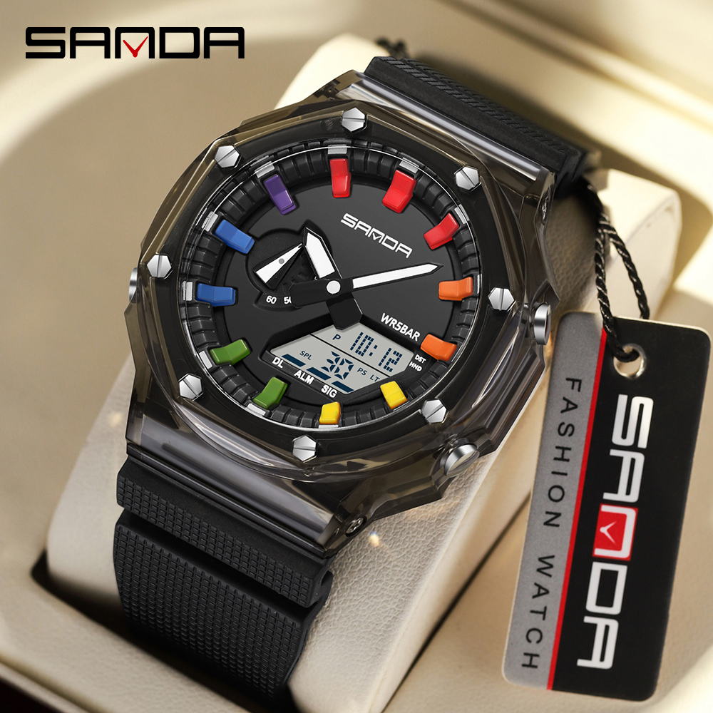 SANDA 3341Digital LED Watch Me - Smartwatch Army Watches For Men review and price
