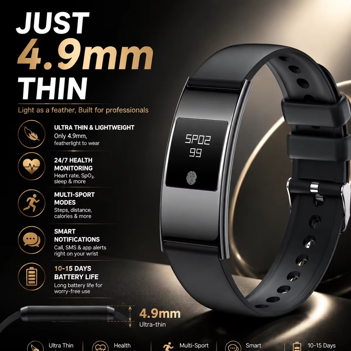 Ultra-Slim Stylish Smart Watch - Smartwatch Stylish Watches For Women review and price