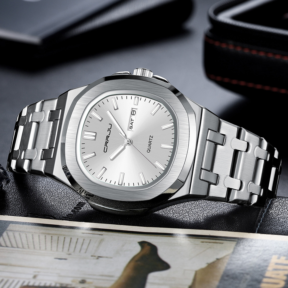 CRRJU 5039 Top Brand Men's Qua - Smartwatch Luxury Watches For Men review and price