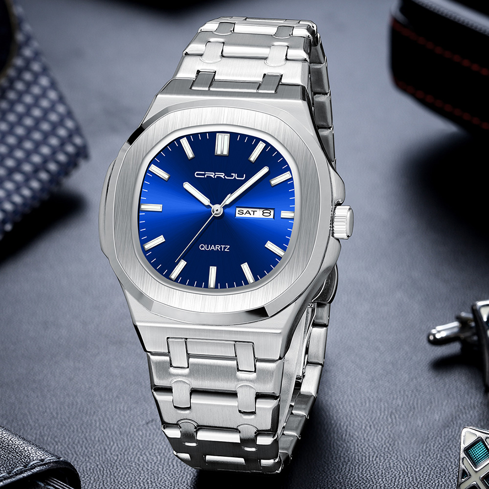 CRRJU 5039 Top Brand Men's Qua - Smartwatch Luxury Watches For Men review and price