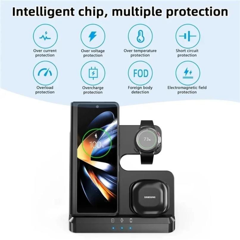 3 in 1 Wireless Charger Statio - Watches Smartwatch Samsung review and price